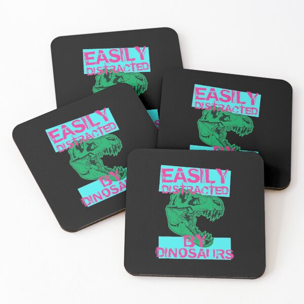 Item preview, Easily Distracted By Dinosaurs - Dinosaurs Are Awesome - A Great Design For Gifts For Dinosaur Enthusiasts designed and sold by crazycollective.
