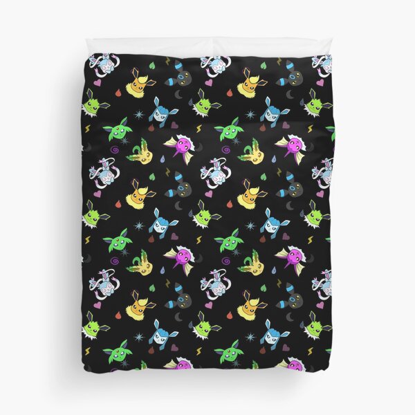 Shiny Eeveelution type pattern Duvet Cover