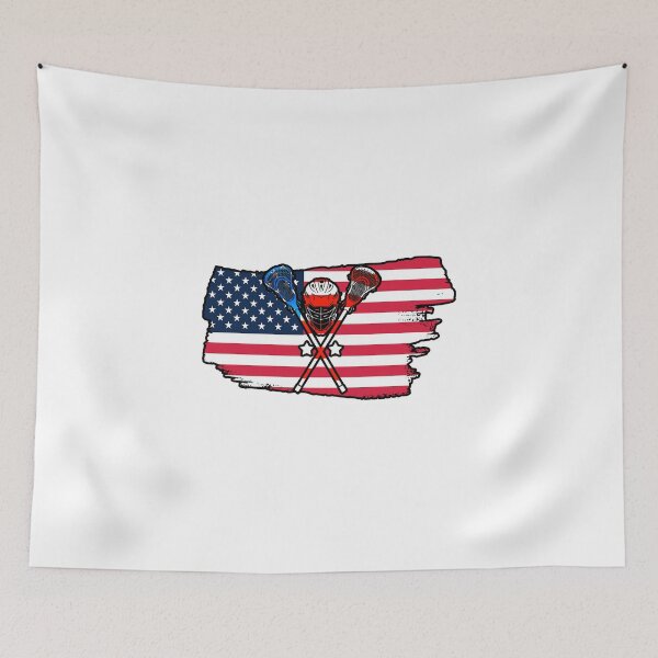 Item preview, Lacrosse Usa American Flag designed and sold by SamirElh77.