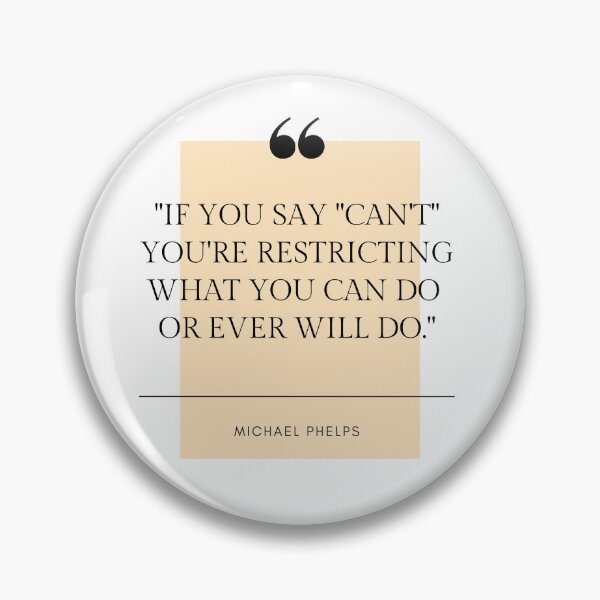 Item preview, Michael Phelps Quote designed and sold by Swimerch.