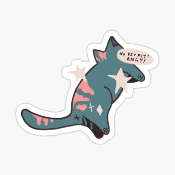 Angy Cat Sticker
