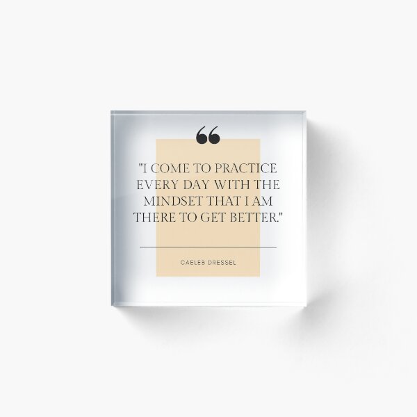 Caeleb Dressel Quote Acrylic Block
