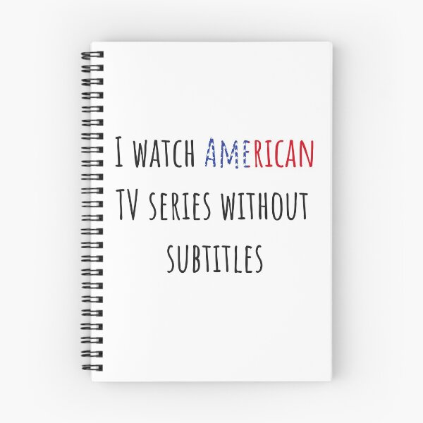 Item preview, I watch American TV series without subtitles designed and sold by AnnaRuz.