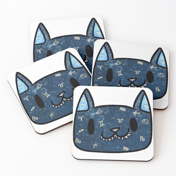 Item preview, (Astronomy Kitten) Astrological signs Dark Blue Sky designed and sold by EKLs-Shop.