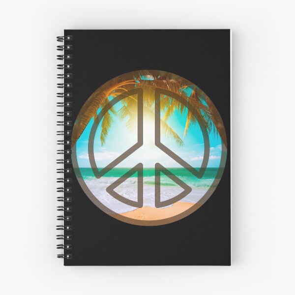 Item preview, Peace Sign with Tropical Beach Background  designed and sold by Cosmic-Ferret.