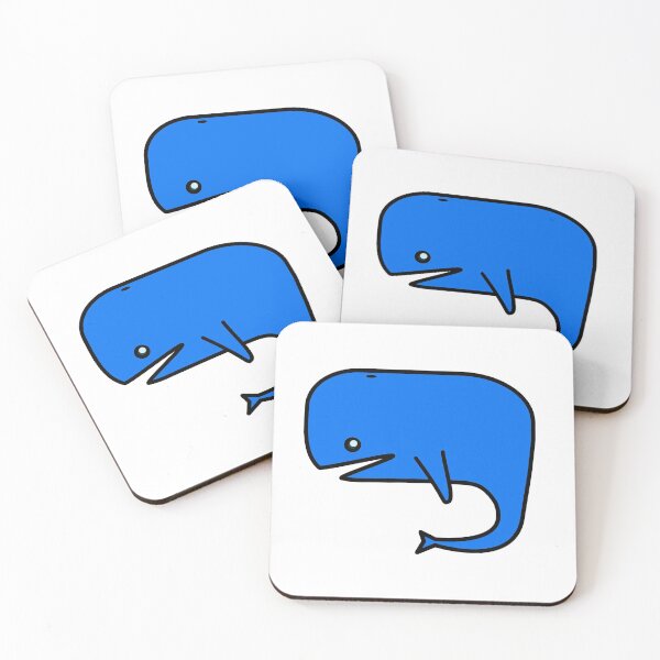 Item preview, Blue Whale, marine mammal, cartoon whale, blow hole, Moby Dick, Sperm Whale, Whale, friendly whale designed and sold by Nostrathomas66.