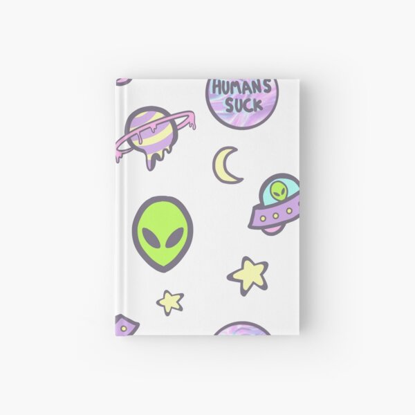out of this world sticker set Hardcover Journal