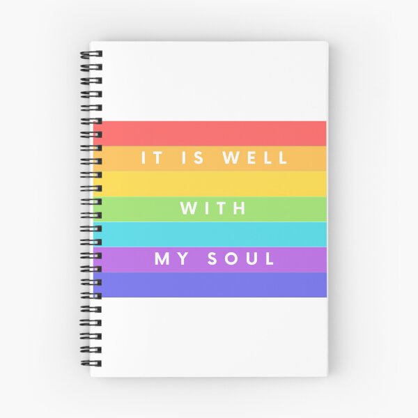 Item preview, LGBTQ "It Is Well With My Soul" Hymn Lyrics designed and sold by LoveFromMI.