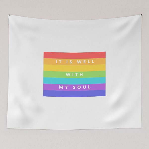 Item preview, LGBTQ "It Is Well With My Soul" Hymn Lyrics designed and sold by LoveFromMI.