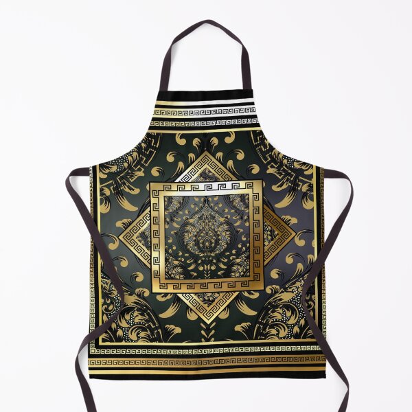 Item preview, Greek Keys Floral Black Gold Diamond designed and sold by Yiorgos Designs.