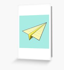 Tarjeta de felicitación Avión de papel 10