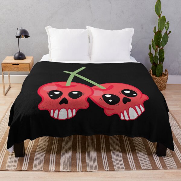 Item preview, Kawaii Pink Cherry Skulls Cherries Manga Halloween Gift designed and sold by TheAplus.