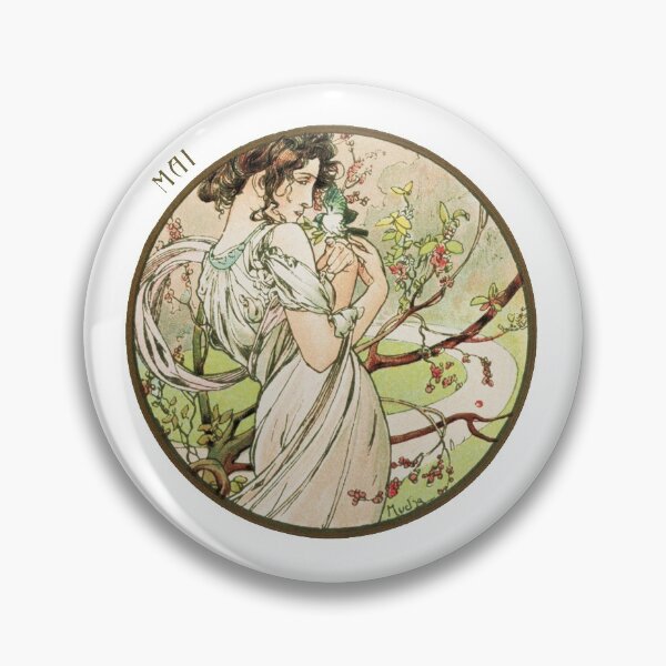 Item preview, May - Alphonse Mucha - Art Nouveau - Vintage Art designed and sold by RickE.