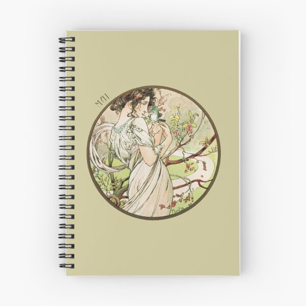 Item preview, May - Alphonse Mucha - Art Nouveau - Vintage Art designed and sold by RickE.
