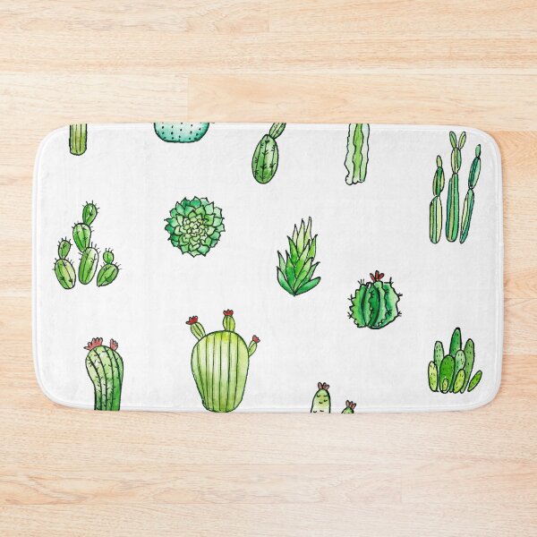 Aperçu de l'œuvre Doodle de cactus aquarelle, plantes succulentes, ensemble d'autocollants de cactus bullet journal créée et vendue par TheColorFlow.