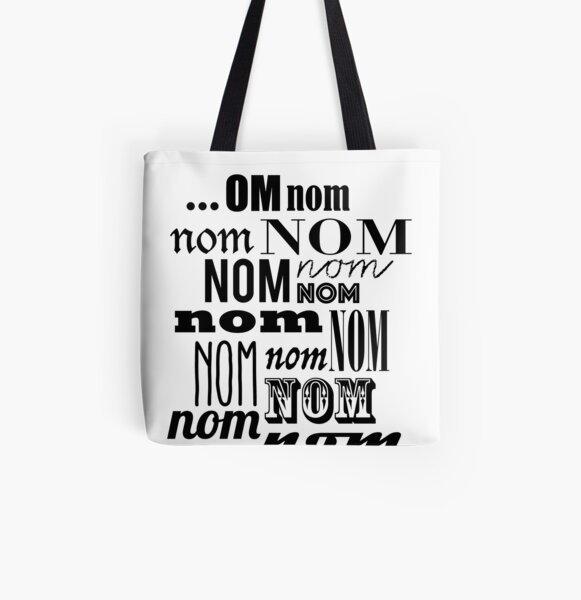 Om Nom Nom All Over Print Tote Bag