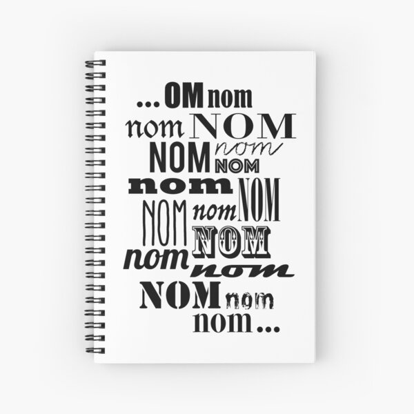Om Nom Nom Spiral Notebook