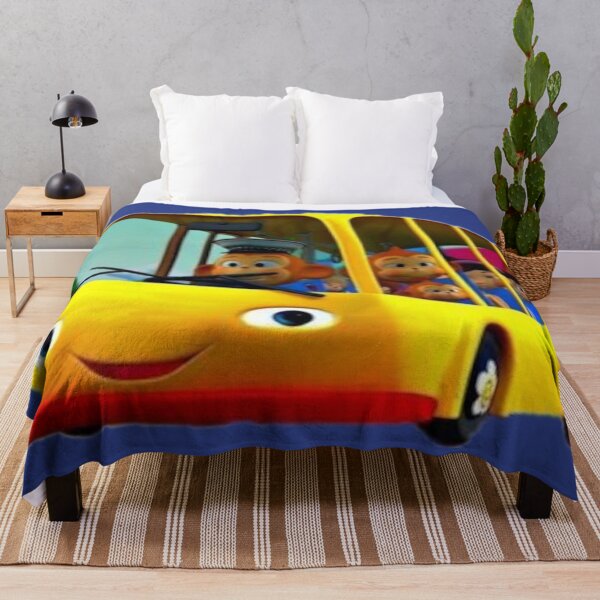 Item preview, yellow bus with eyes and a smile carries monkeys designed and sold by filon19931.