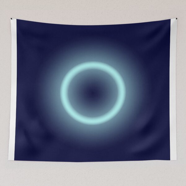 Item preview, Glowing circle on blue background designed and sold by jsebouvi.