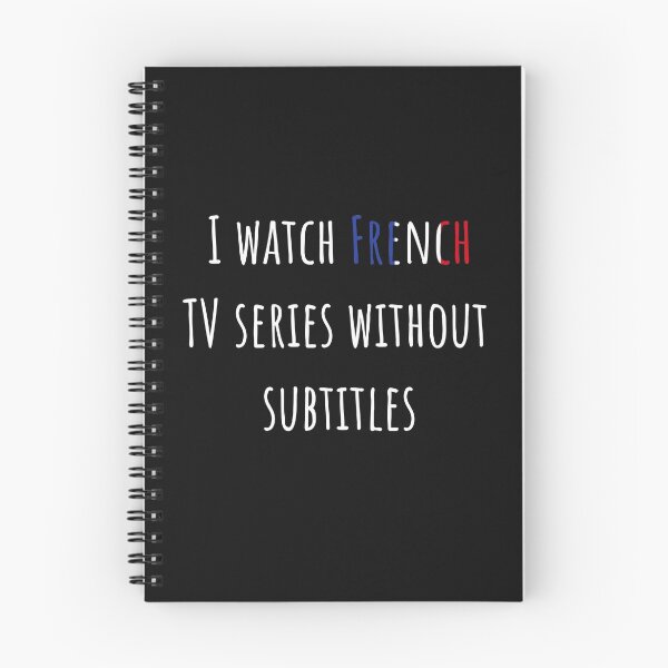 Item preview, I watch French TV series without subtitles designed and sold by AnnaRuz.