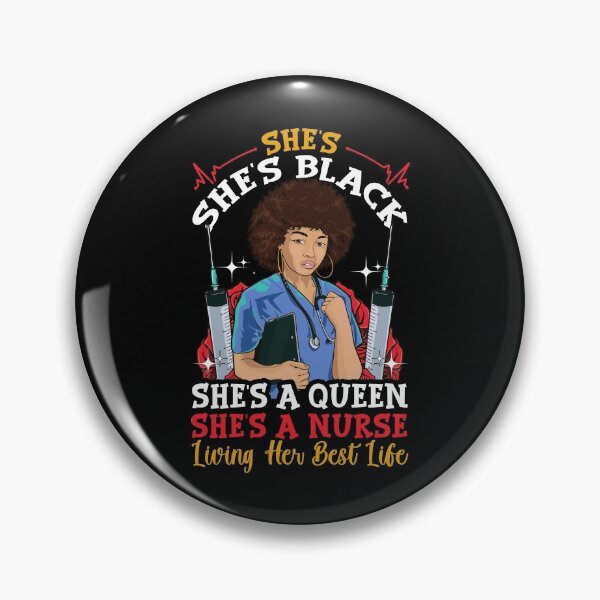 Item preview, Juneteenth Nurse Queen Melanin Black Women Natural Hair Afro designed and sold by BampiQ.