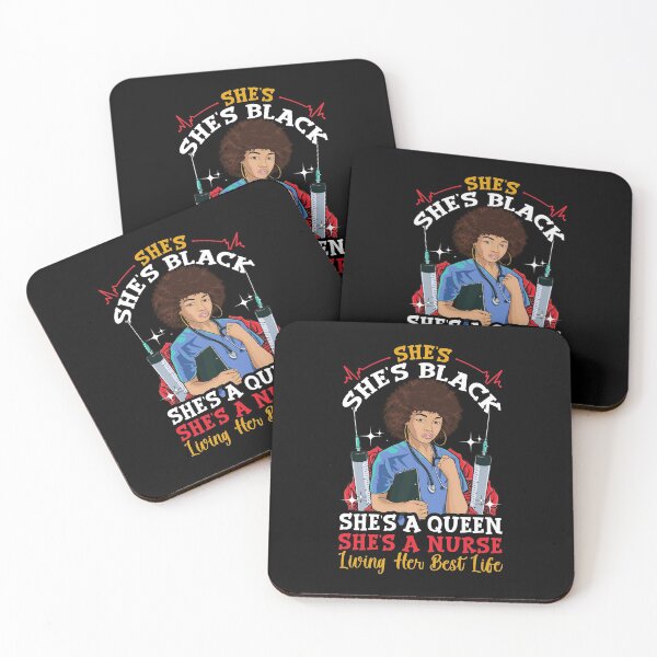 Item preview, Juneteenth Nurse Queen Melanin Black Women Natural Hair Afro designed and sold by BampiQ.