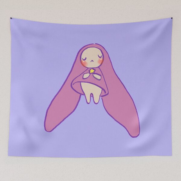 Item preview, I draw chobits atashi with star / a city with no people pink pastel rabbit designed and sold by RansRoom.