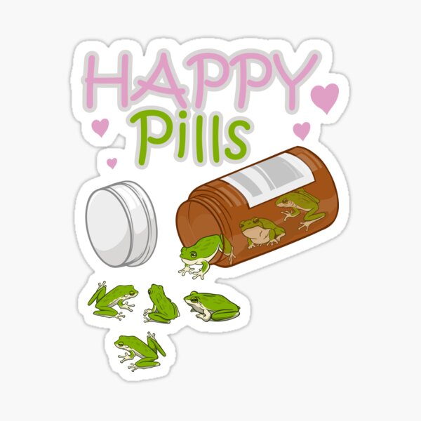 Item preview, Happy pills frogs shirt funny Frog Lover designed and sold by omgsavariya.