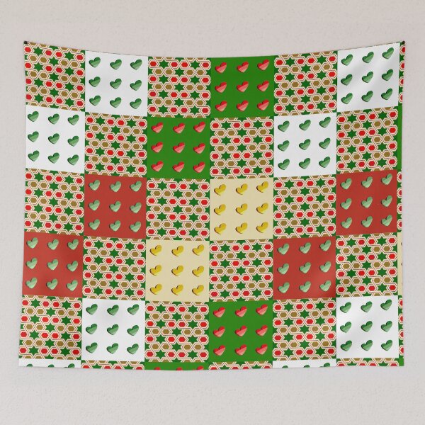 Item preview, Seamless Christmas checkered pattern designed and sold by AnyMage.