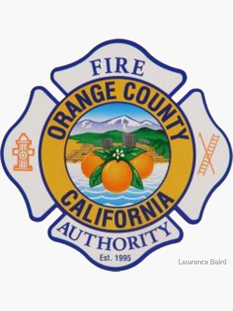 "Orange County Fire Authority" Sticker for Sale by lawrencebaird