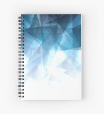 Ice Blue Fractals Spiral Notebook