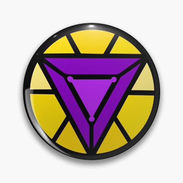 Item preview, pride arc reactor #16 - intersex pride designed and sold by Hatter & Hare Co..