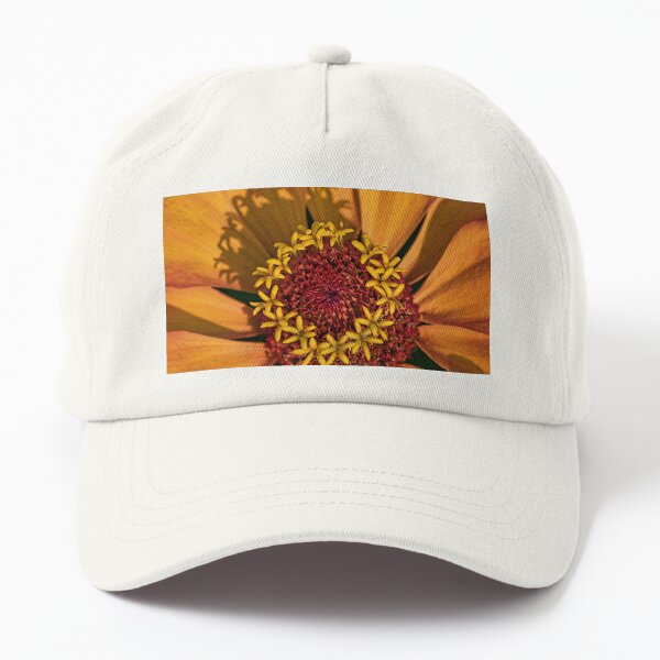 At the Heart of a Zinnia on a Sunny Day Dad Hat