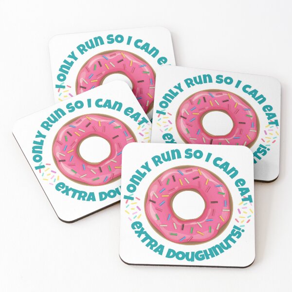 Item preview, I Only Run So I Can Eat Extra Doughnuts- Demotivation for Runners designed and sold by LoveFromMI.