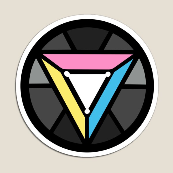 Item preview, pride arc reactor #23 - polygender pride designed and sold by Hatter & Hare Co..