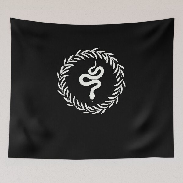 Item preview, white snake with fern border with timeless designed and sold by joshcwa.