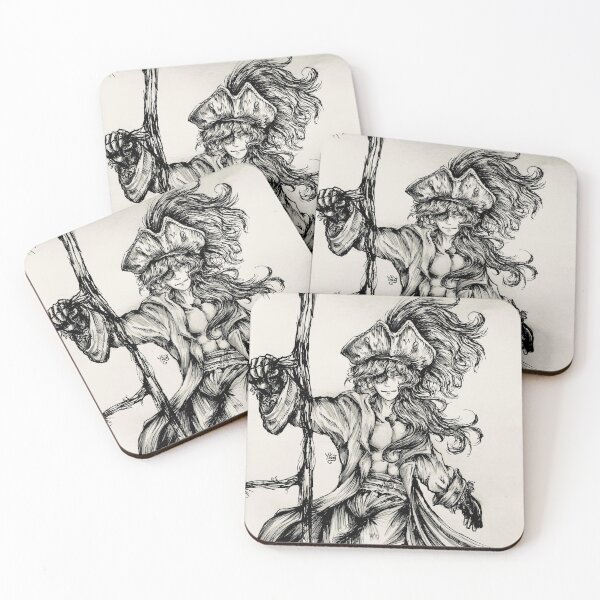 Item preview, Pirate Kaeya Black and white version  designed and sold by ykart29.