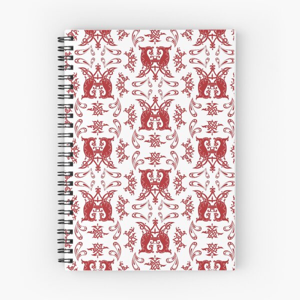 Item preview, White + Red Slavic Patterns designed and sold by Mariya Olshevska.
