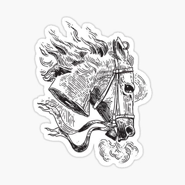 Horse head Sticker