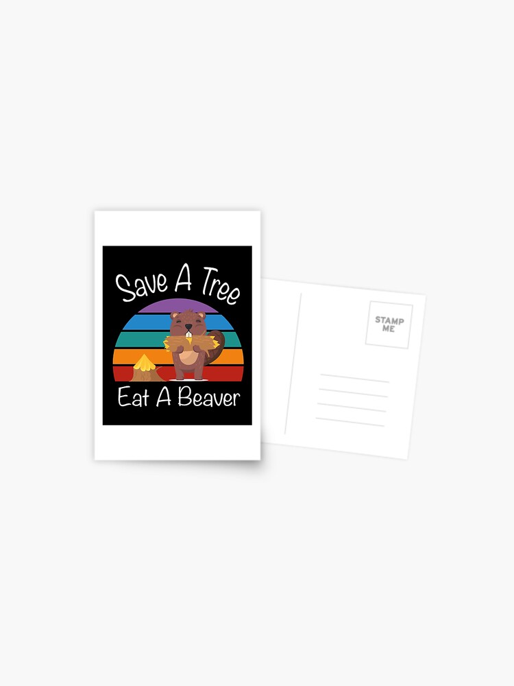 Save a Tree Eat a Beaver Funny Trucker Caps for Men or Women Funny