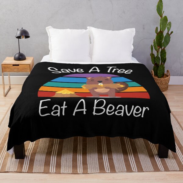 Item preview, save a tree eat a beaver, funny animal meme, sarcastic gift designed and sold by PRINTED ..