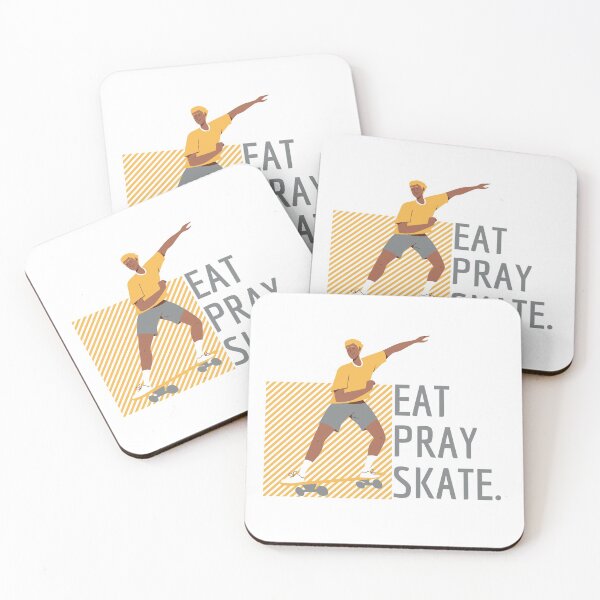 Item preview, eat pray skate t-shirt , best gift for skateboarding lovers designed and sold by afafbou99.