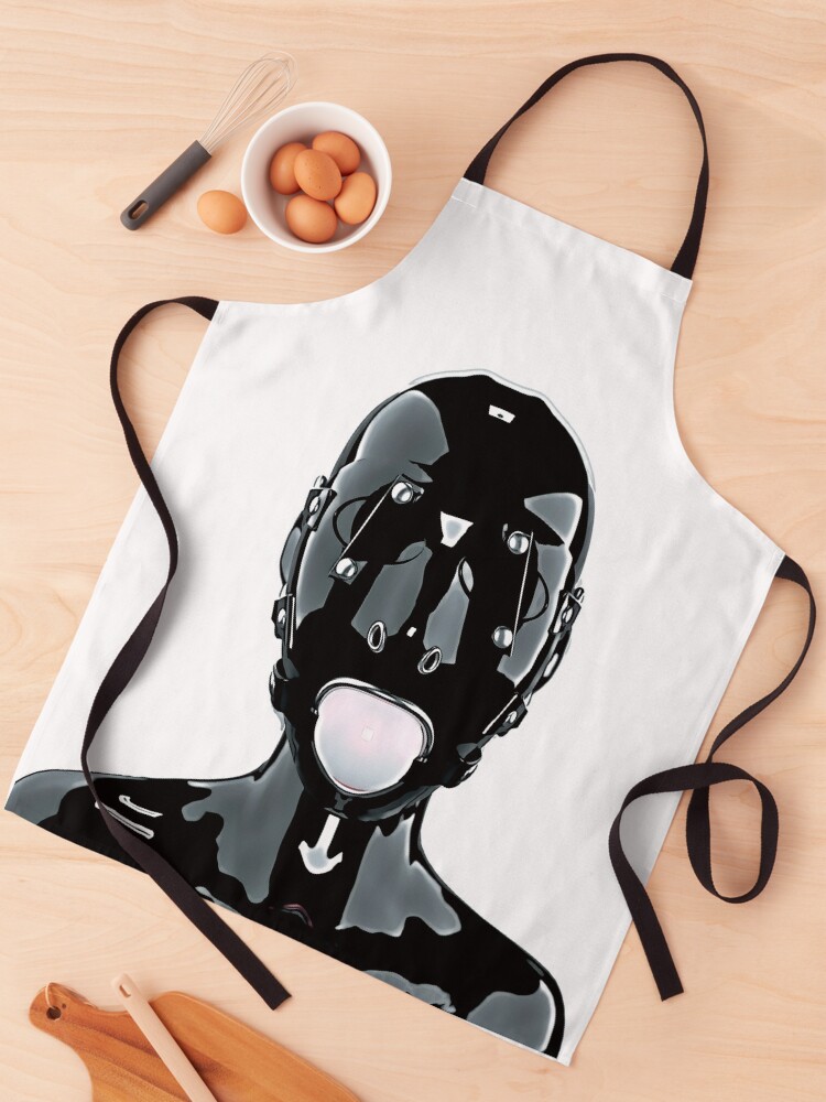 hud Bær koste Fetish latex doll with mask with gag (Mask Edition)" Apronundefined by  MFindt | Redbubble