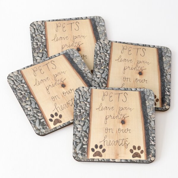 Item preview, pets leave paw prints on our hearts designed and sold by countrypines.