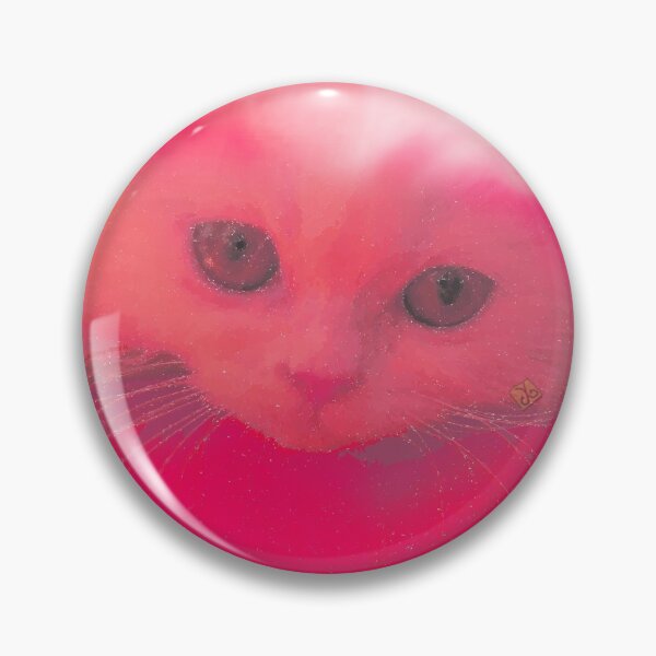 Item preview, White Persian Fluffy Cat Vanda Portrait in Pink (Photo by ACCI) designed and sold by VanyssaGraphics.