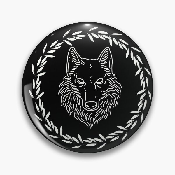 Artikelvorschau, weißer Wolf im Kranz entworfen und verkauft von joshcwa.