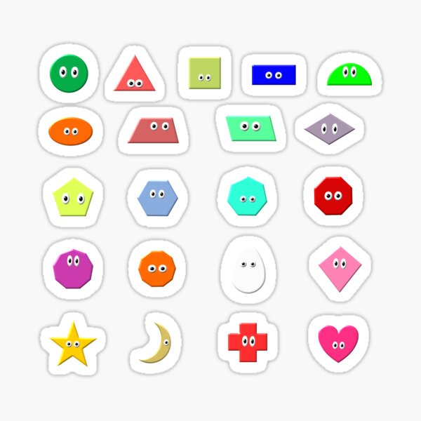 What Shape Is It? - Geometric Shapes - The Kids' Picture Show Sticker