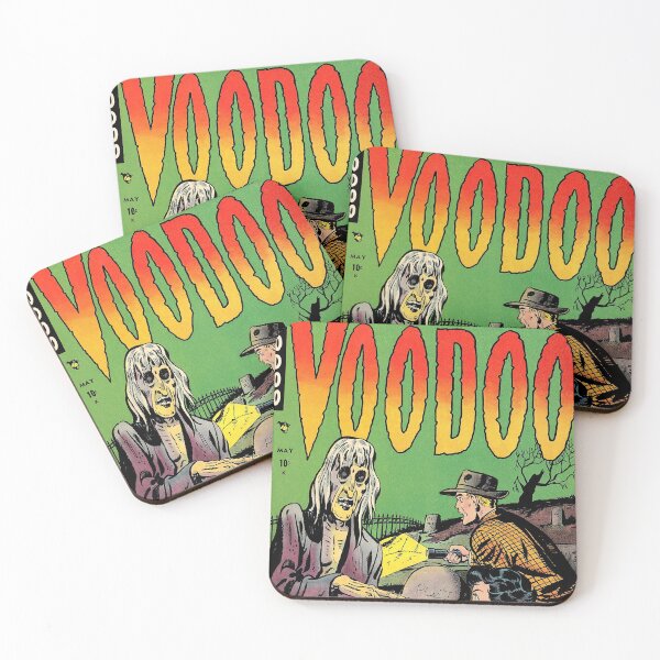 Item preview, Vintage Voodoo Comic Book Cover, Mystic Arts, Witchcraft, black magic, graveyard, demon, evil, Weird Fantastic Tales, zombie designed and sold by Nostrathomas66.