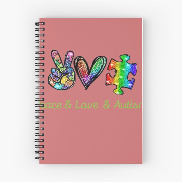 Item preview, Peace & Love & Autism designed and sold by wataraadam.