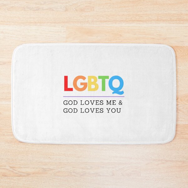 Item preview, LGBTQ "God Loves Me & God Loves You" designed and sold by LoveFromMI.